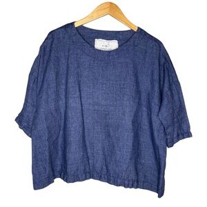 notPERFECTLINEN Blue Women's Wool Old London top